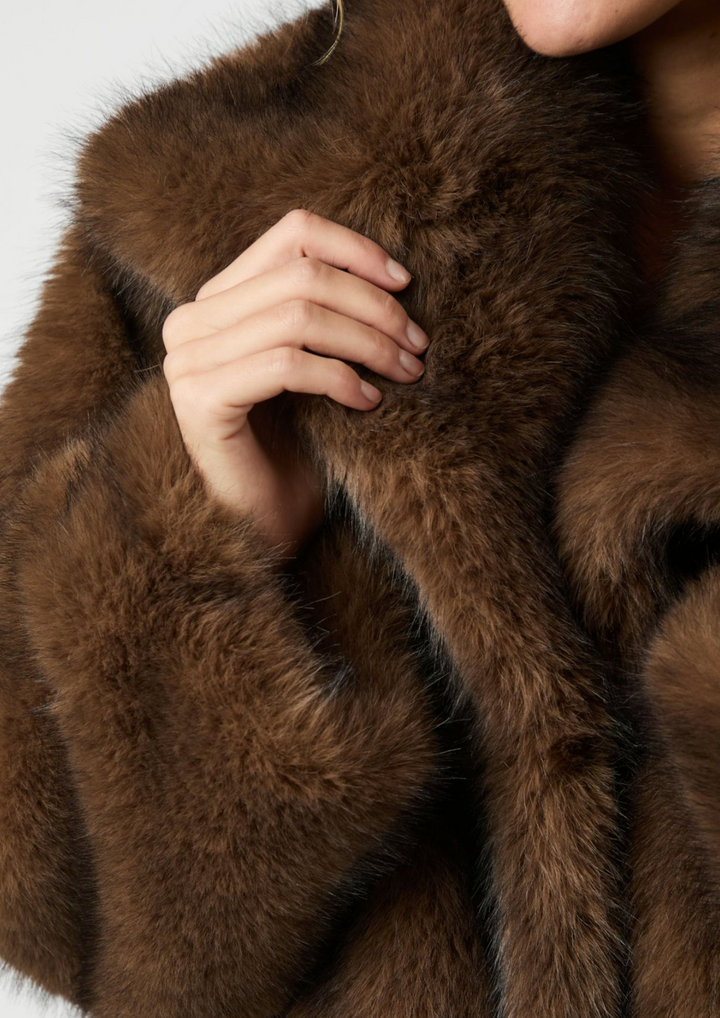 Neo Noir | Stephanie Faux Fur Jacket
