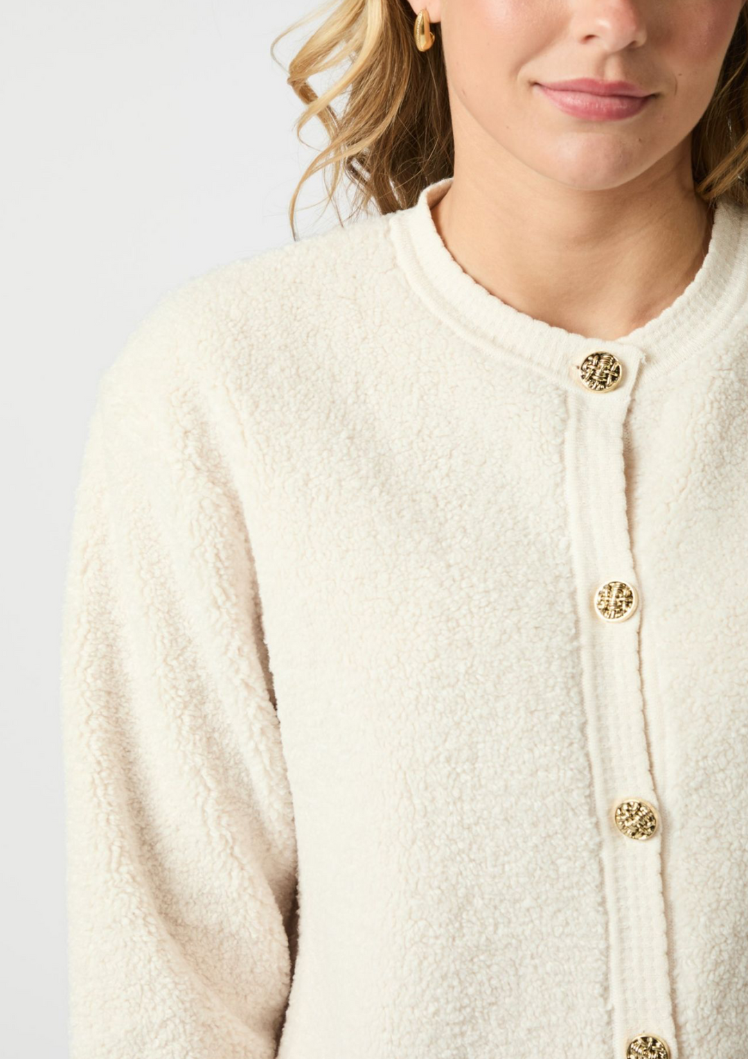 Neo Noir | Limo Fluffy Knit Cardigan