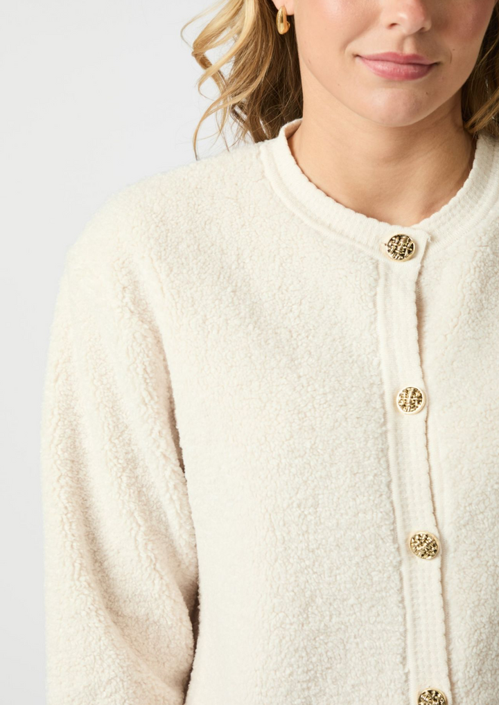 Neo Noir | Limo Fluffy Knit Cardigan