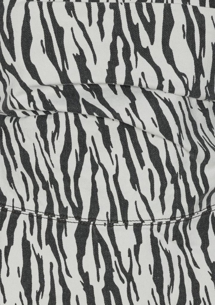 Rotate | Printed Denim Top