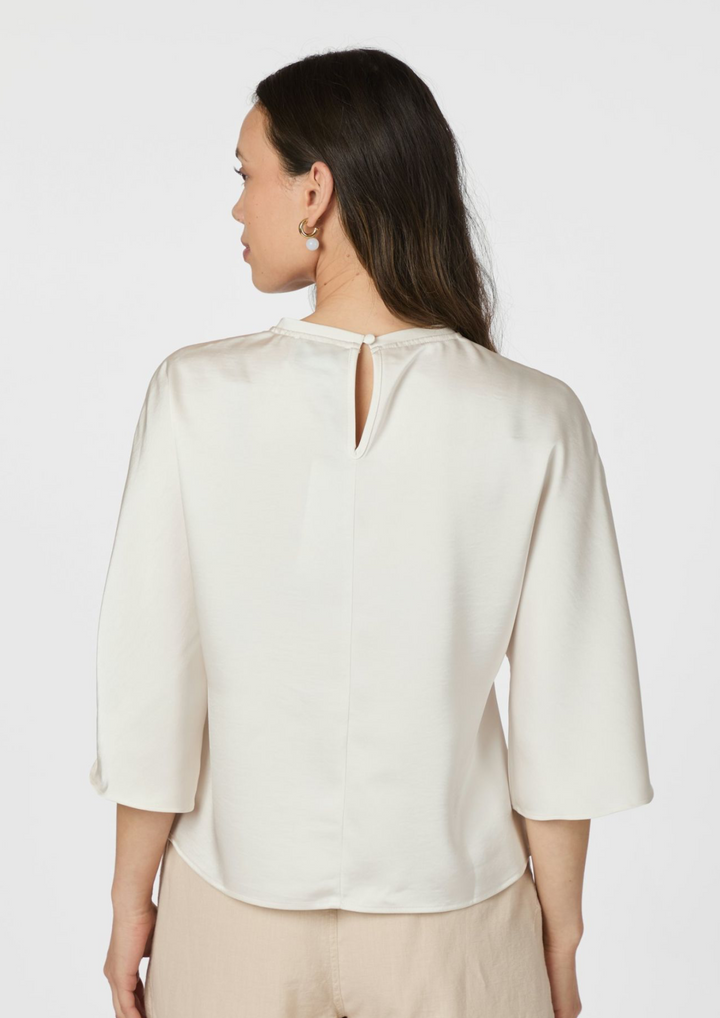 Neo Noir | Liora Heavy Sateen Blouse