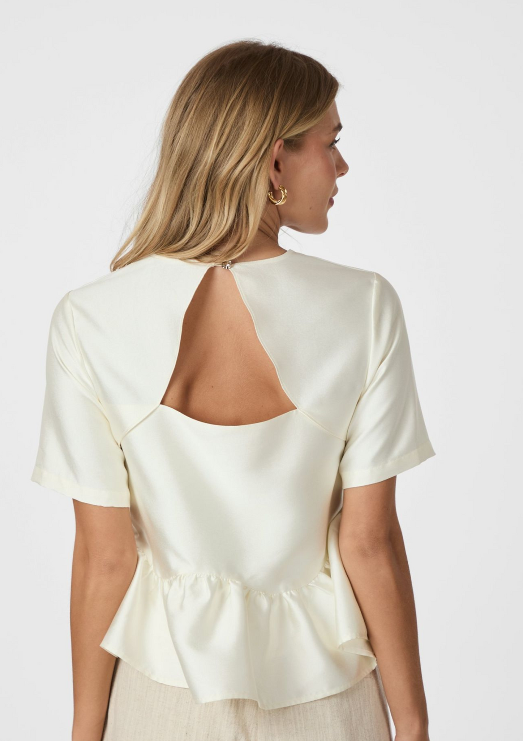 Neo Noir | Alva Dull Satin Blouse