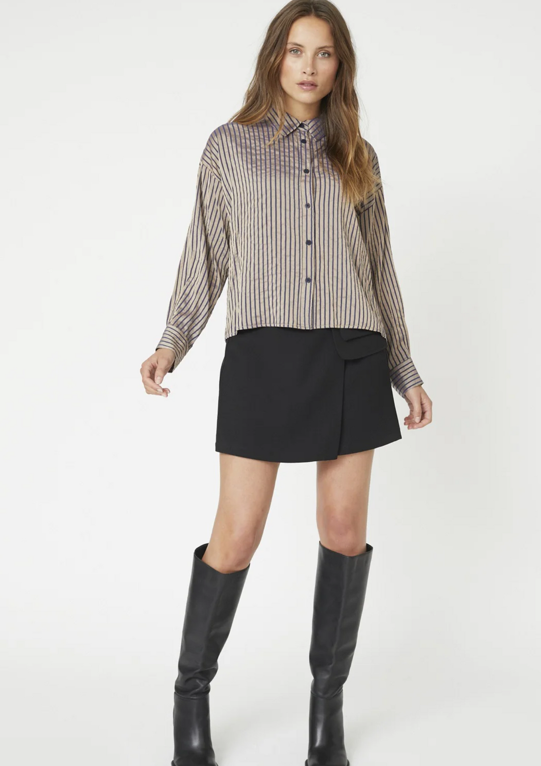Co' Couture | CalviaCC Stripe Shirt