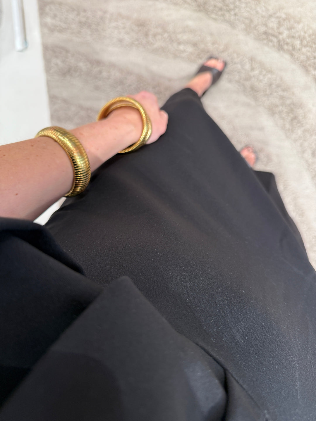 Haute L'Amitié | L'élance Satin Drape Dress