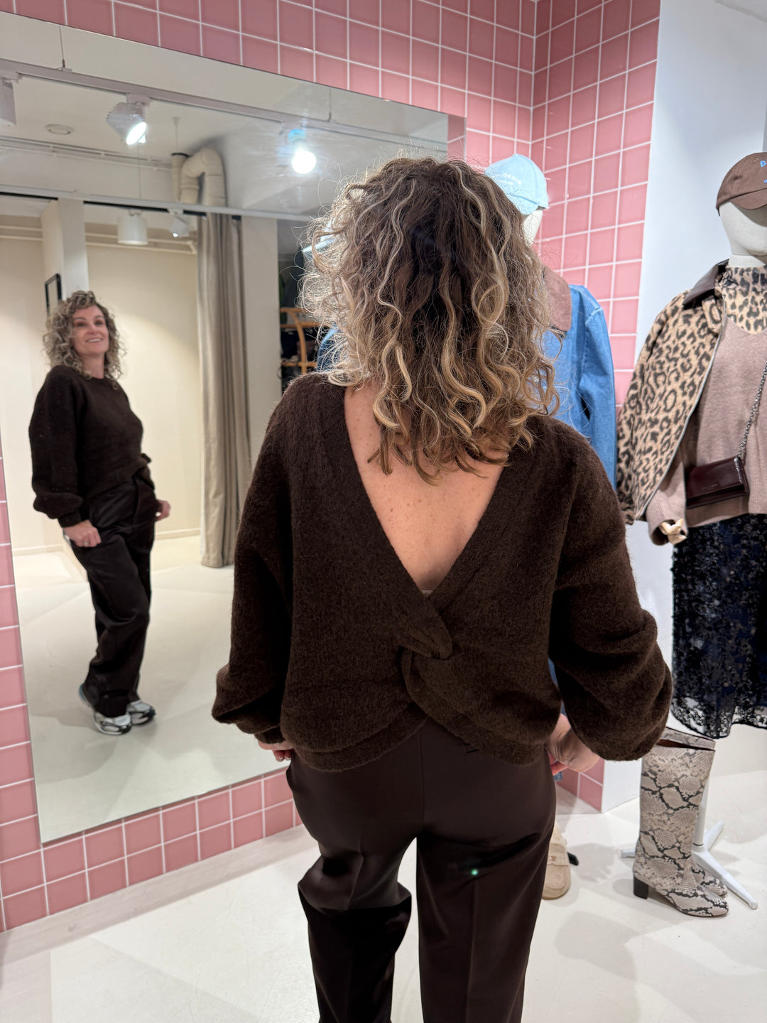 Co' Couture |  CozyCC Twist Back Knit