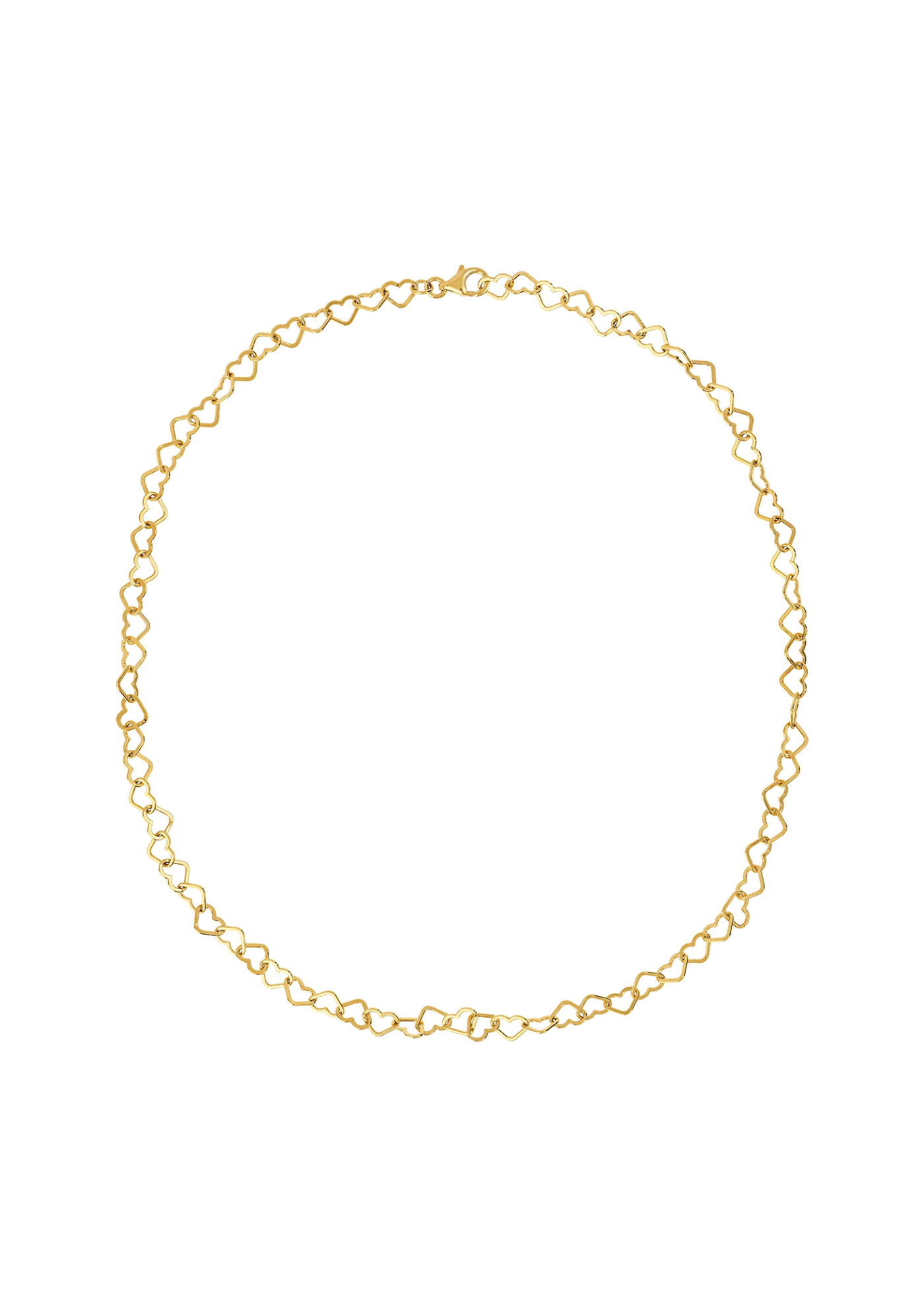 Anna + Nina | Linked Hearts Necklace Gold Plated