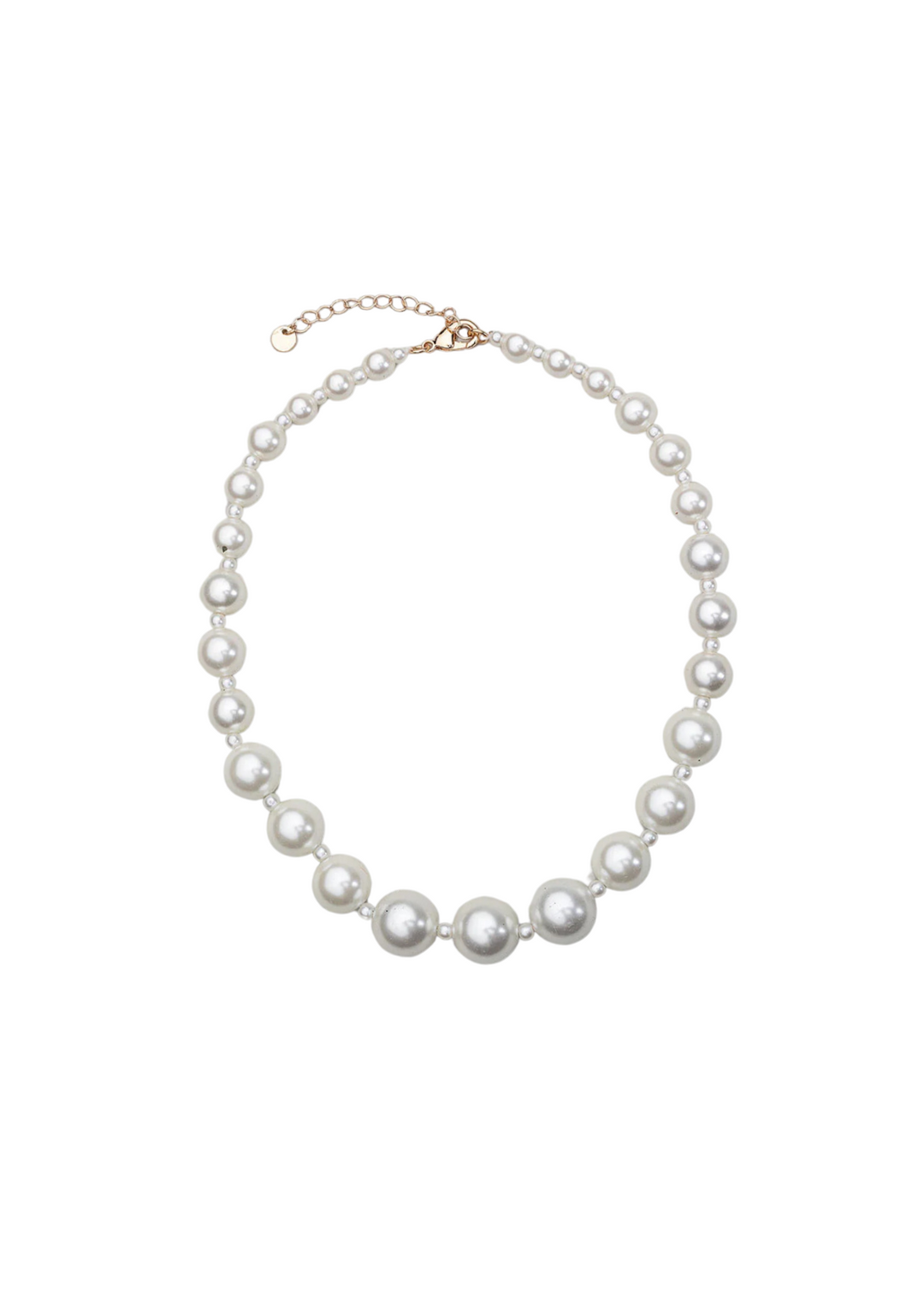 BOW19 Details | Bead Pearl Necklace