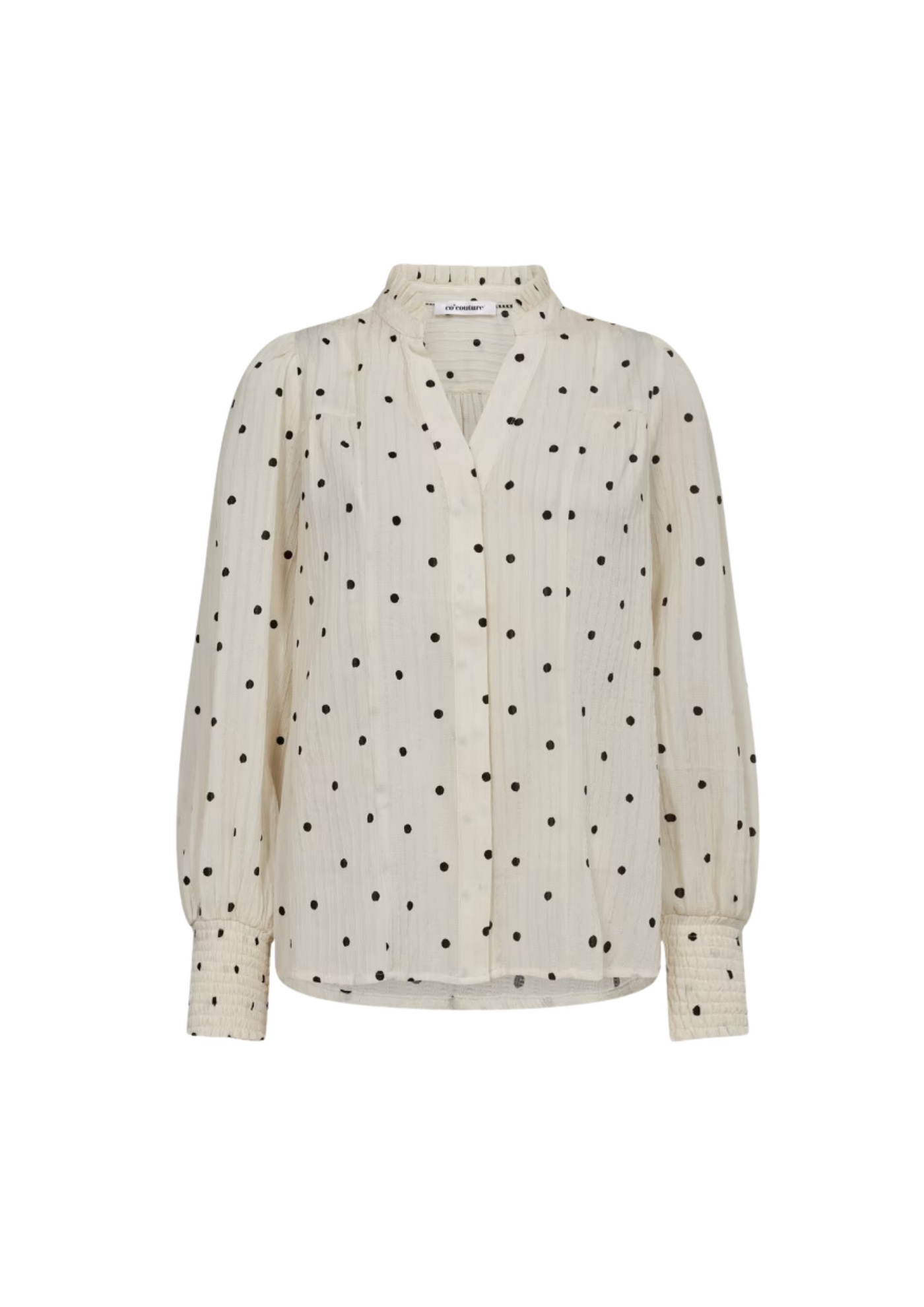Co' Couture | DoraCC Dot V-Shirt Off Whit