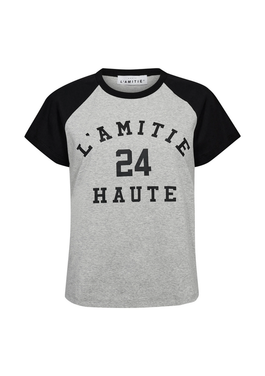 Haute L'Amitié - Cash Two-In-One Pullover HL10302 - Light Grey Melange/ Off-White main image 1