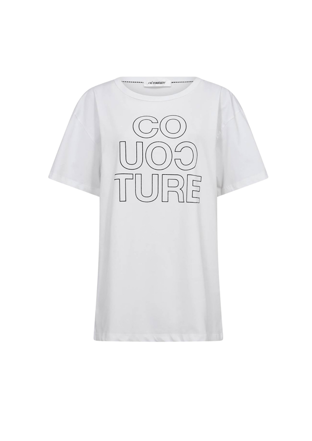 Co' Couture | AcidCC Outline Oversize Tee White