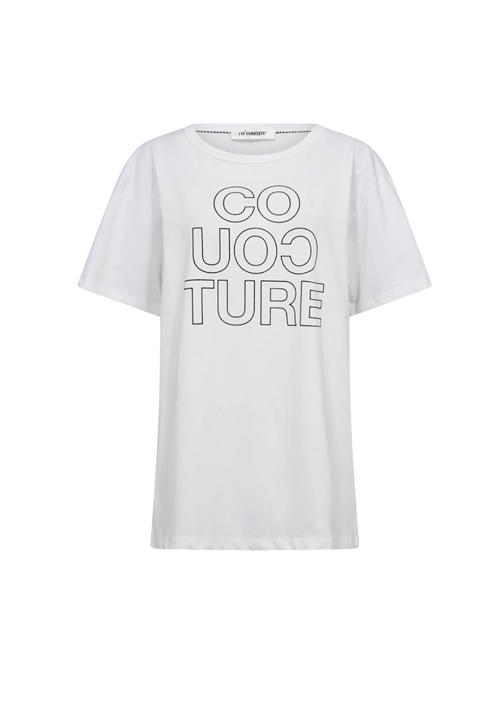 Co' Couture | AcidCC Outline Oversize Tee White