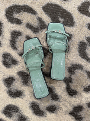 Alohas | Liko Onix Matcha Leather Sandal