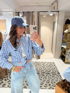 Haute L'Amitié | Button Down Mini Check Shirt