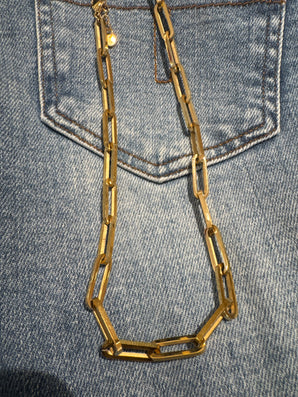 BijLies | Necklace ovale schakel gold
