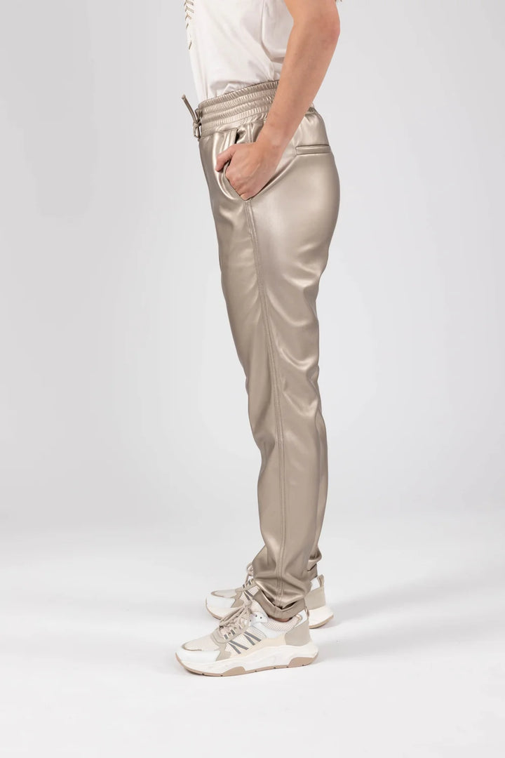 Nukus | Paris Pants PU Metallic