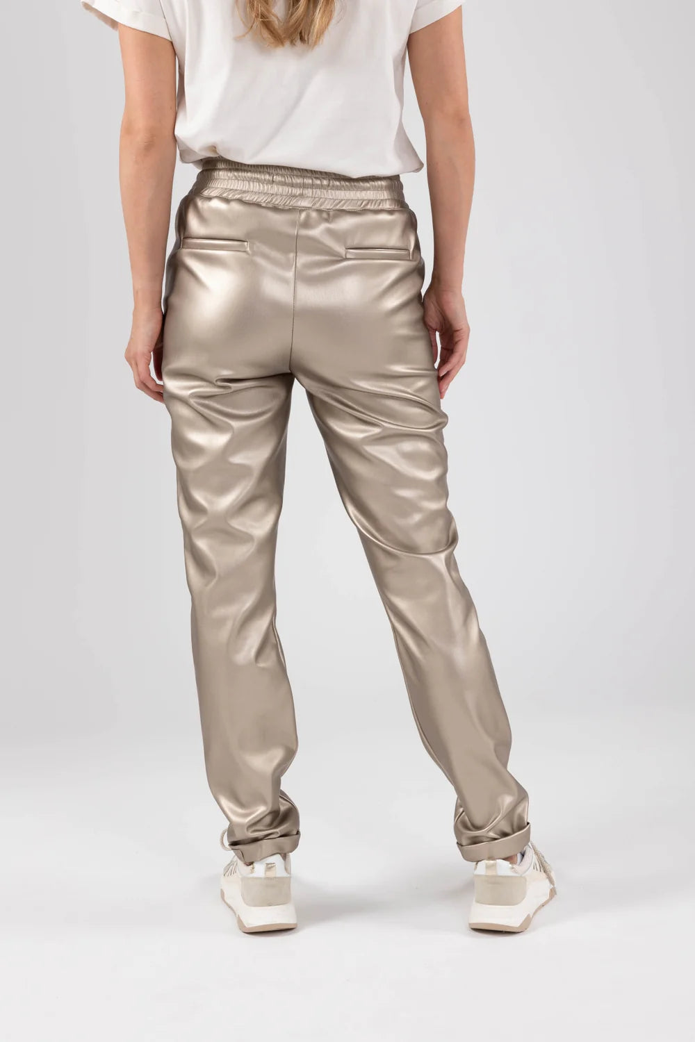 Nukus | Paris Pants PU Metallic