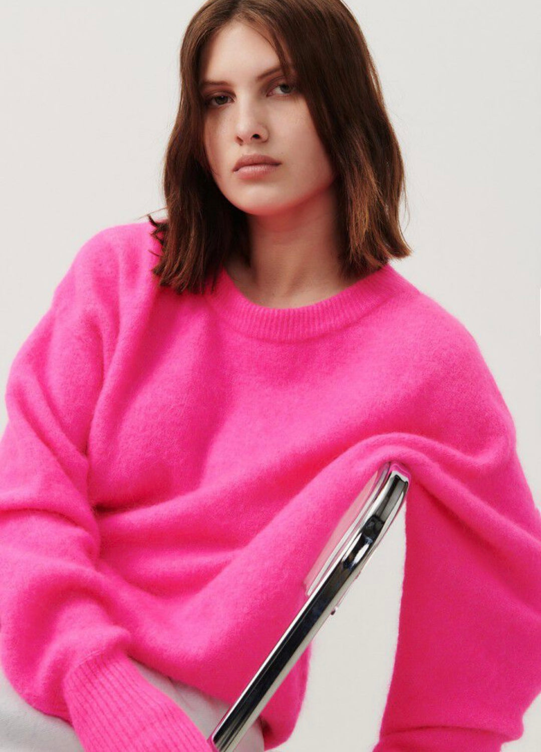 American Vintage | Vitow Pullover Rose Fluo