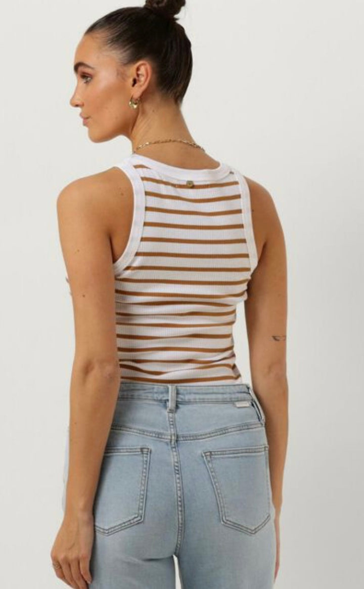 Circle Of Trust | Jada Top Stripe Bright White