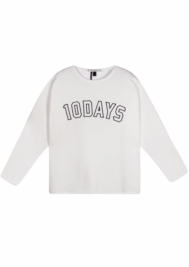 10 Days | Raw Edge Sweater Ecru