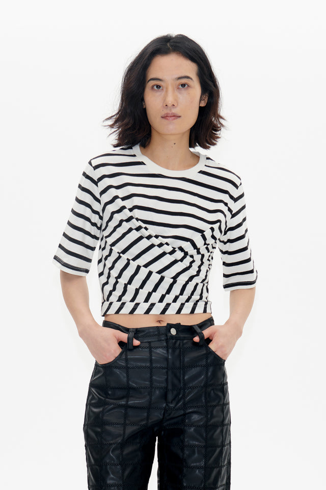 Baum und Pferdgarten | Jalya Top Black Stripe