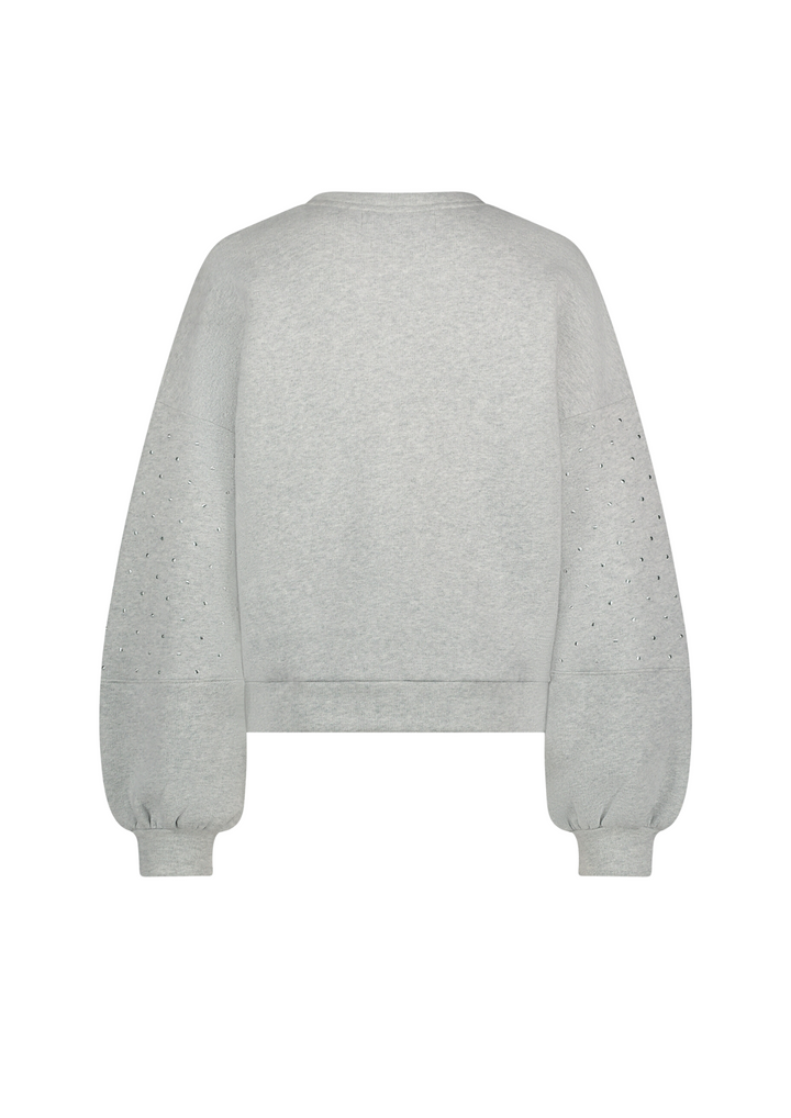 Nukus | Amadora Sweater Studs Light Grey