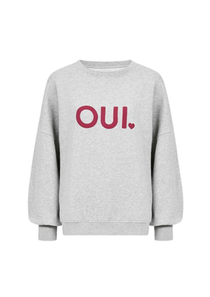 OU. Boutique | Sweater Rue de Buci Oui Grey Melange