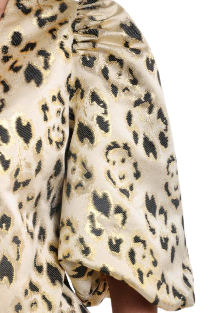 Nukus | Delilah Blouse Panter Gold
