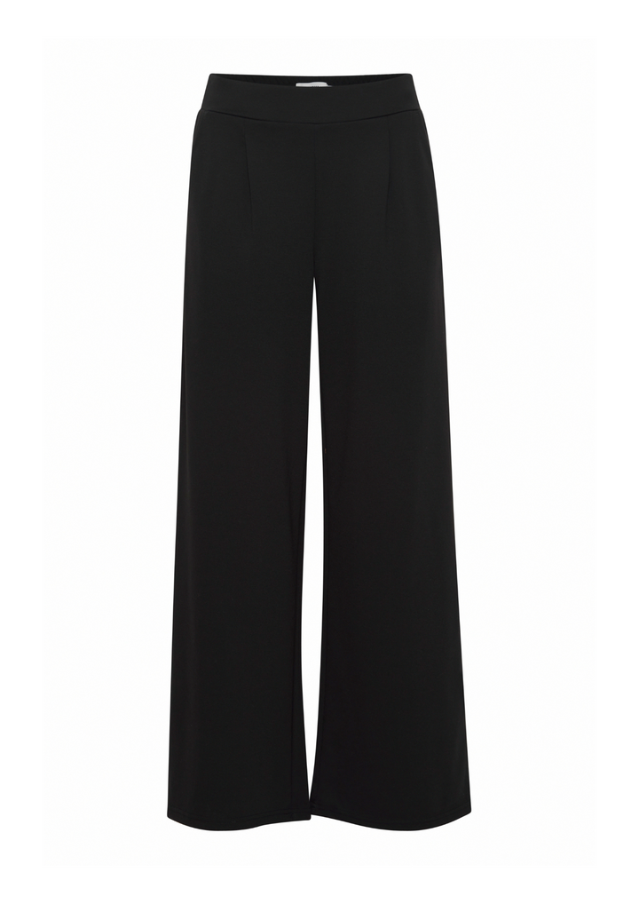 Ichi | Kate Sus Long Wide Pants Black