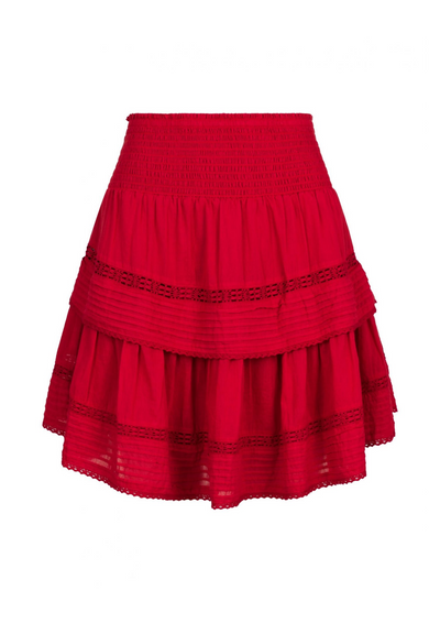 Neo Noir | Kenia Voile Skirt Red