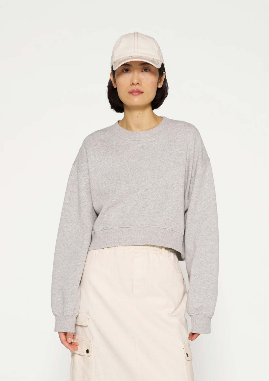 10 Days | Cropped Sweater Light Grey