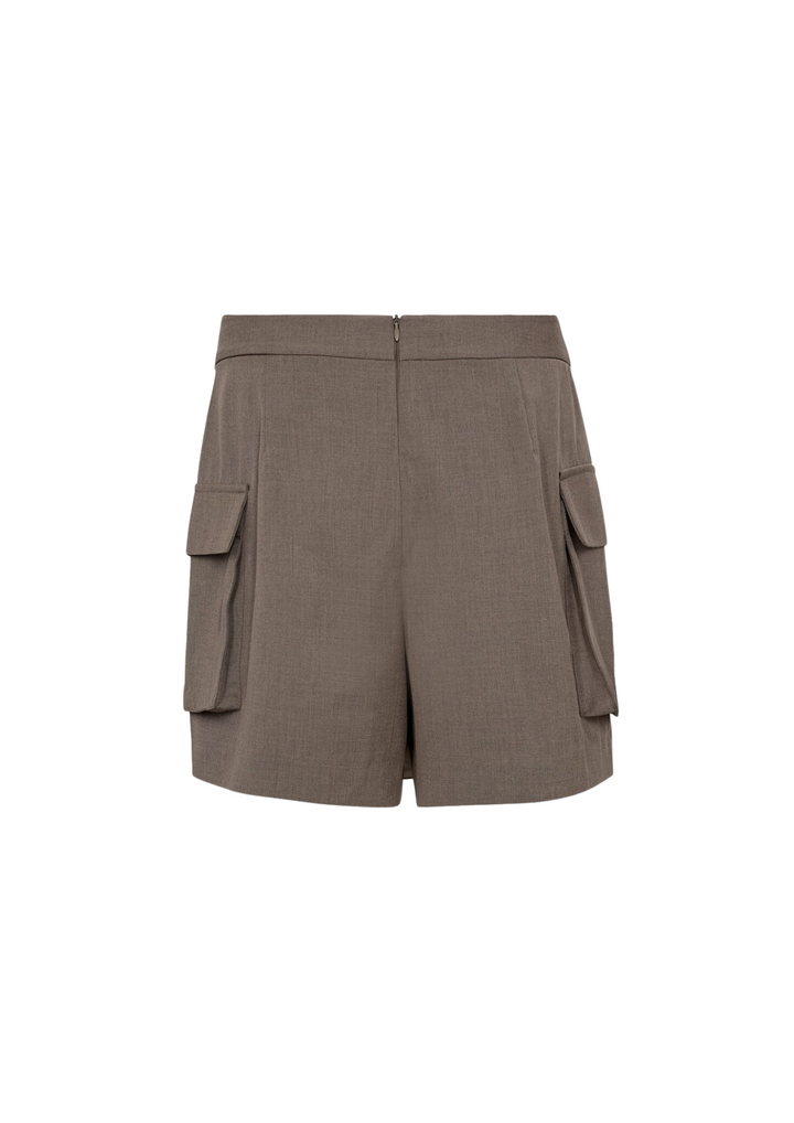 Co' Couture | VidaCC Wrap Pocket Skort Walnut