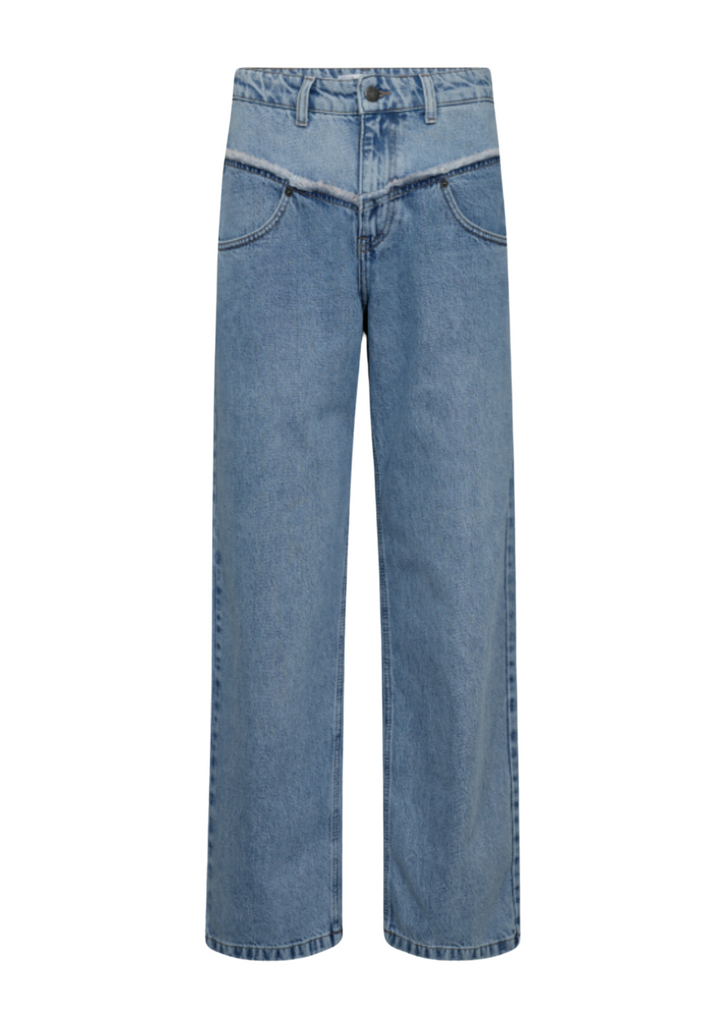 Co' Couture | DenimCC Block Long Jeans Denim Blue