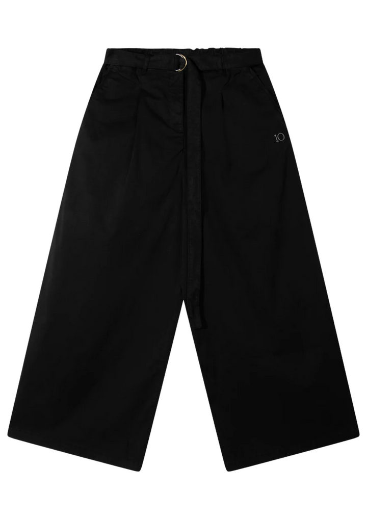 10 Days | Wide Leg Pants Twill Black