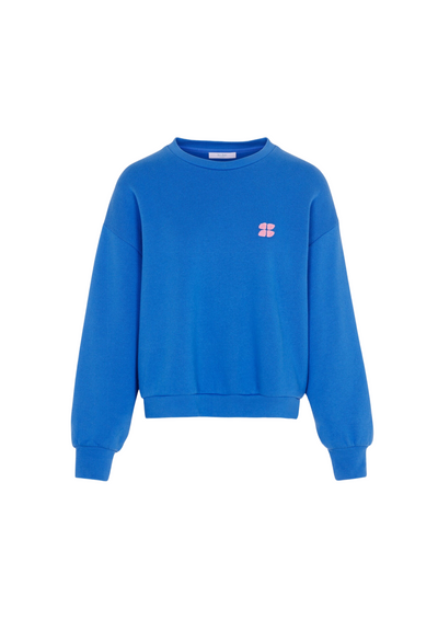 By Bar | Bibi Short Logo Sweater Queens Blue