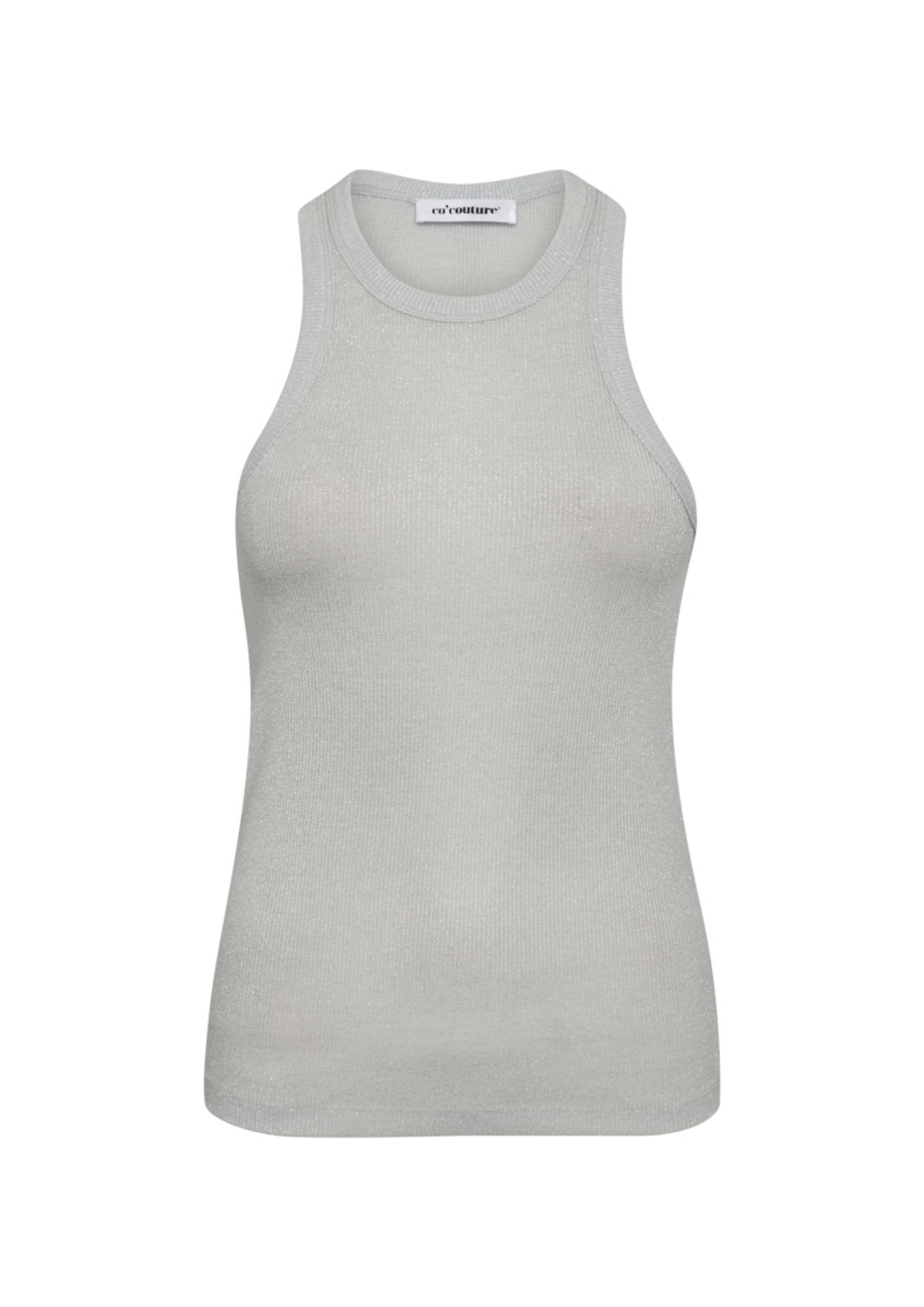 Co' Couture | SaharaCC Glitter Tank Top Zilver