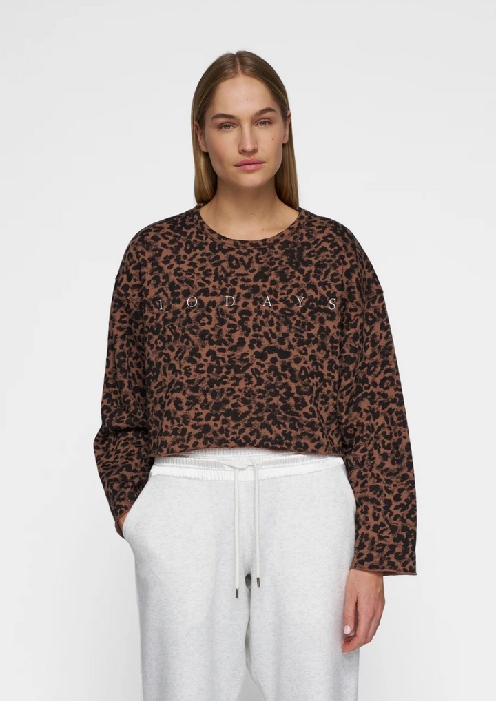 10 Days | Cropped Sweater Leopard