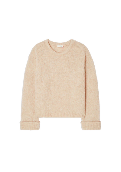 American Vintage | Zolly Pull ML Col Rond Beige Clair