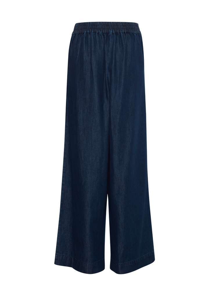 Ichi | Aubrey Pants Washed Dark Blue