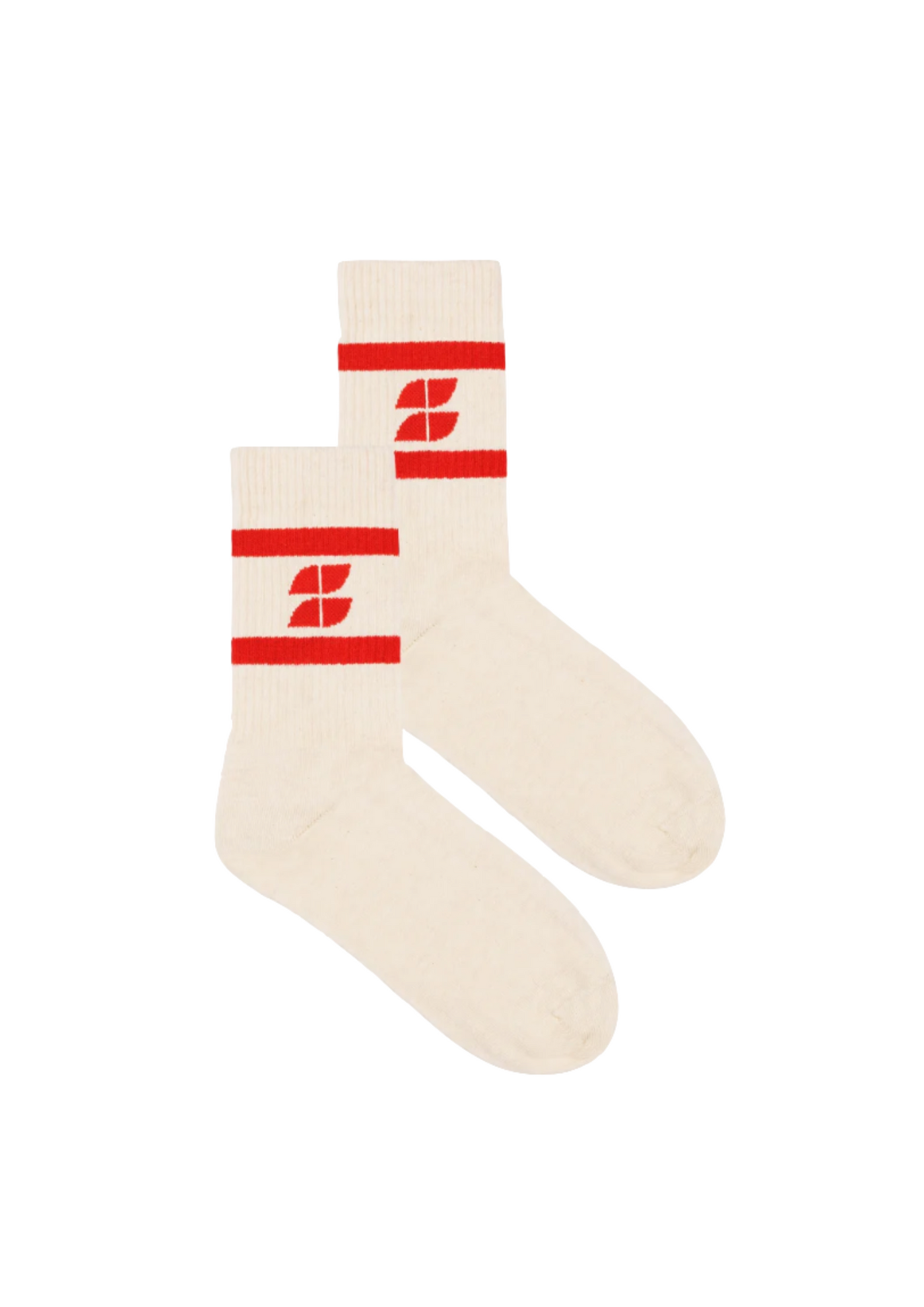 By Bar | Logo Uni Socks Poppy-Red