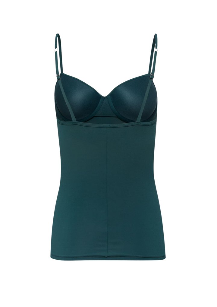 Hanro | Padded Bra-Camisole Dark Spruce