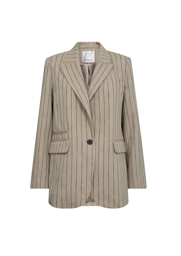 Co' Couture | LinenCC Pin Single Blazer Sand