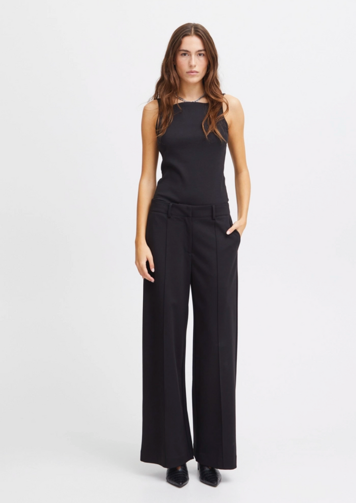 Ichi | Kate Sus Office Wide Pants Black