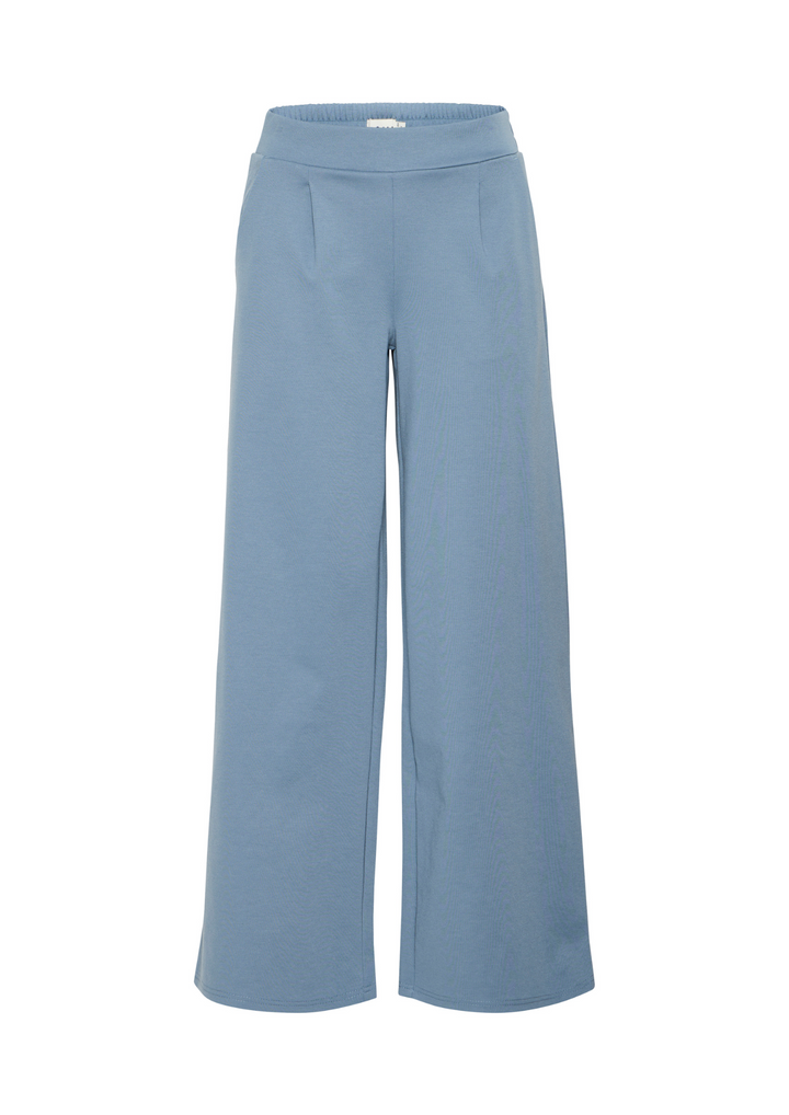 Ichi | Kate Sus Long Wide Pants Blue Mirage