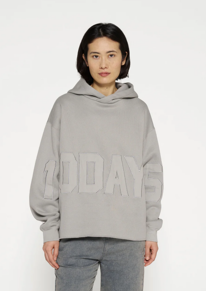 10 Days | Hoodie Logo Patch Grey