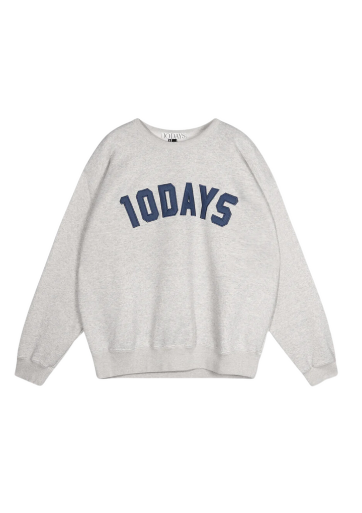 10 Days | Raw Edge Statement Sweater Light Grey