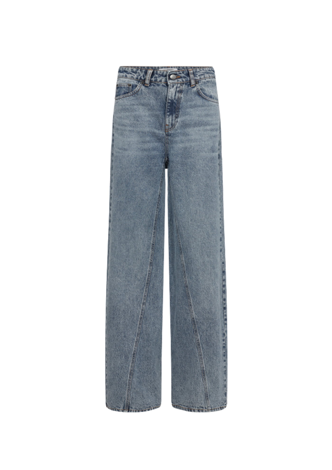 Co' Couture | VikaCC Long vanaf lengte 1.75 Wide Seam Jeans Denim Blue