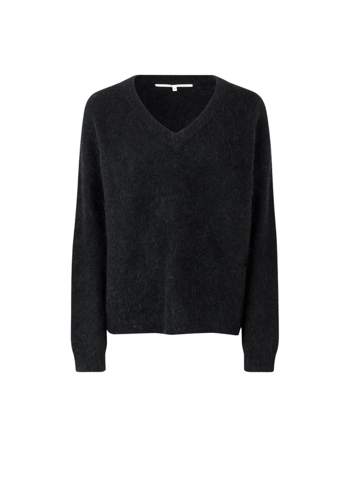 Second Female | Brook Knit V-neck Black