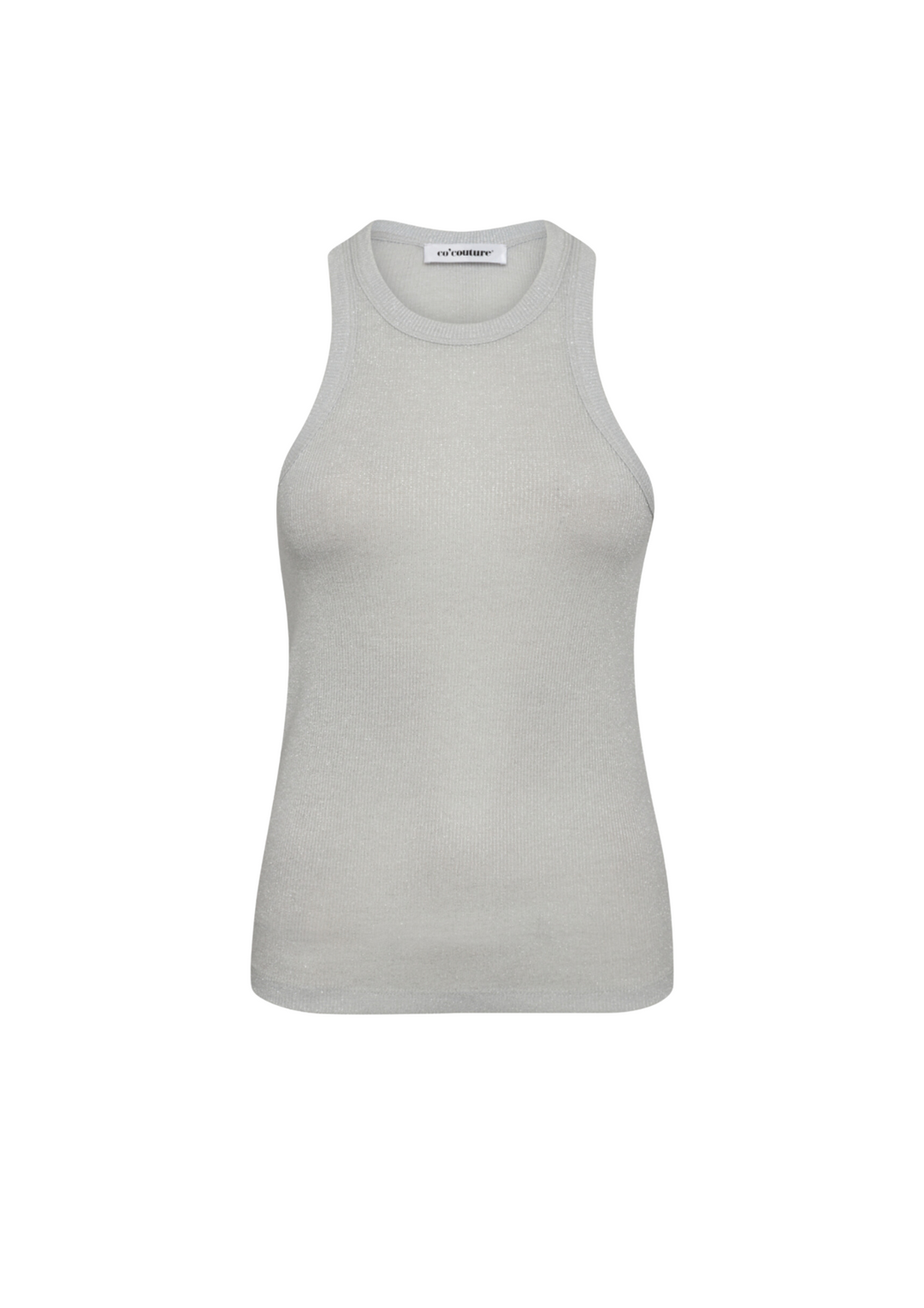 Co' Couture | SaharaCC Glitter Tank Top Zilver