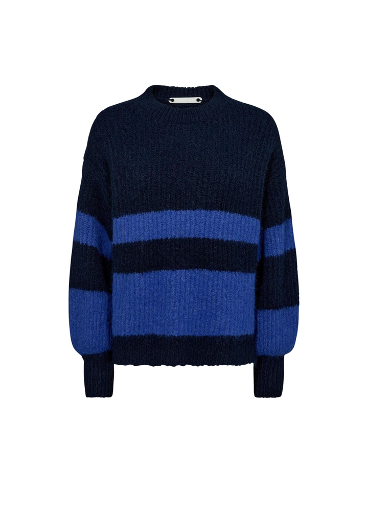 Co' Couture | CoralieCC Block Rib Knit Navy