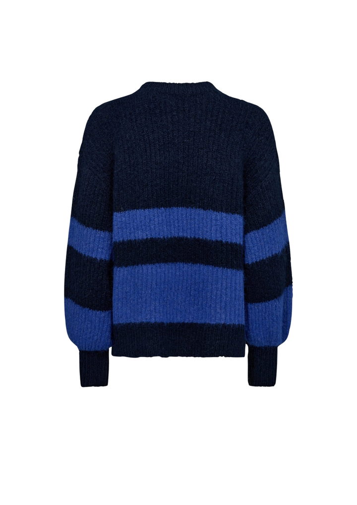 Co' Couture | CoralieCC Block Rib Knit Navy